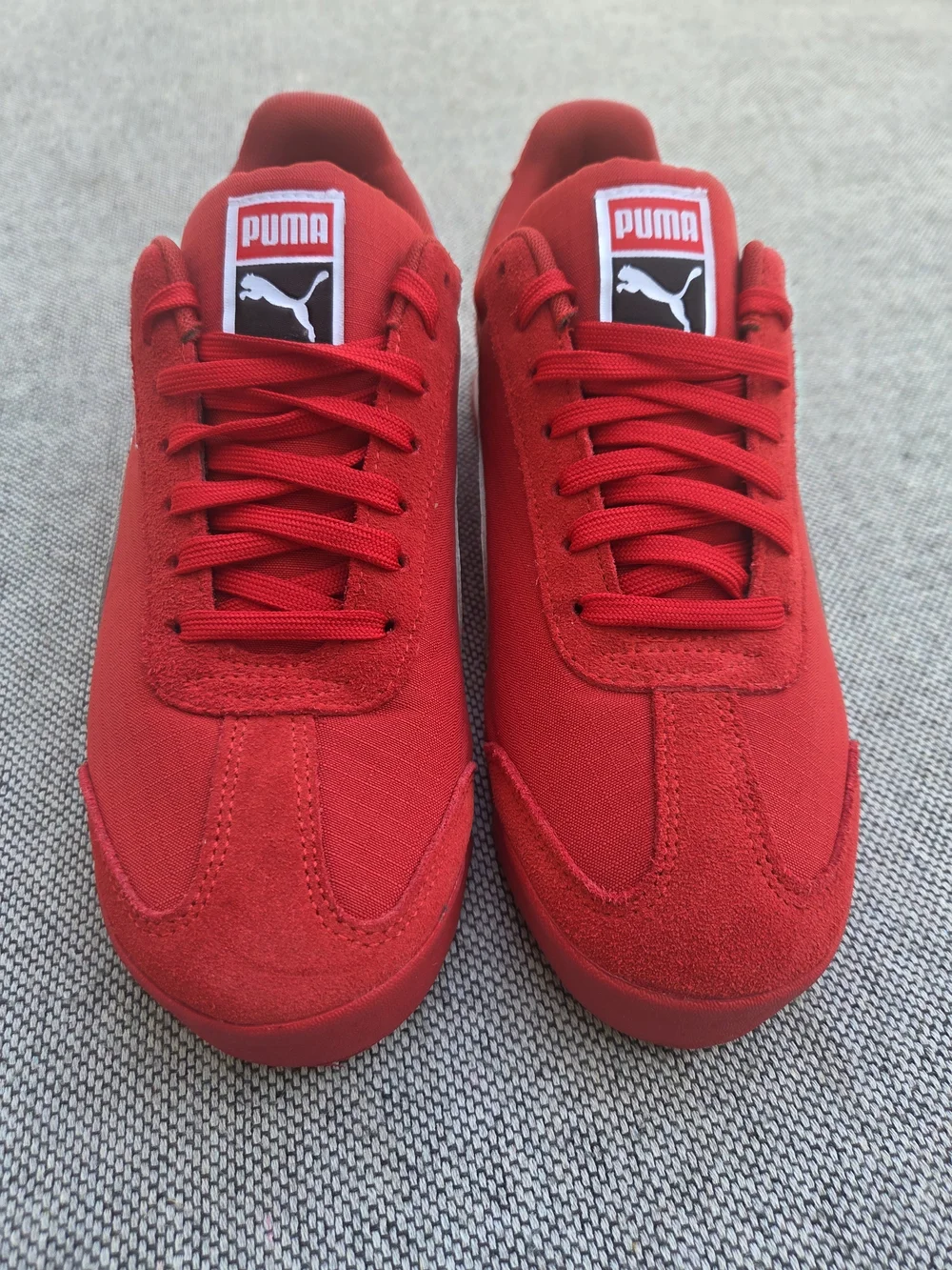 PUMA Roma Red White Suede Nylon Sneakers Men’s Size 10